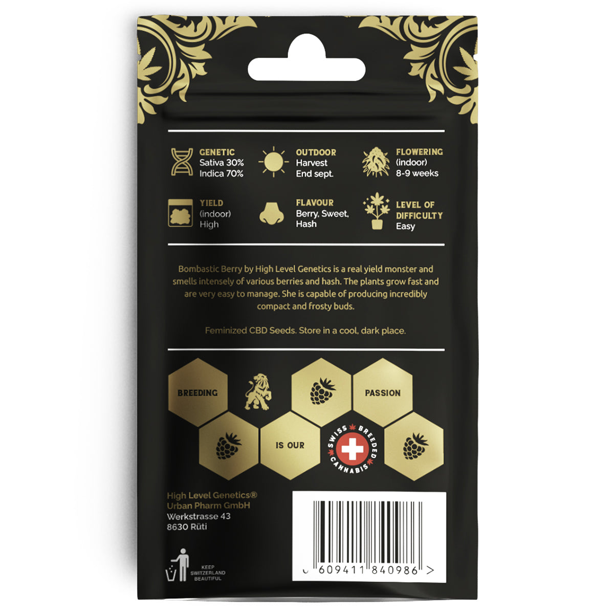 High Level Genetics Seeds Bombastic Berry 3pcs fem