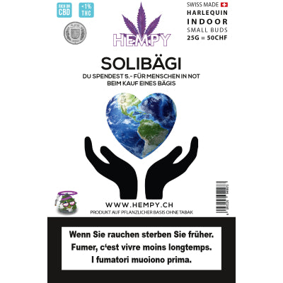 Hempy Solibägi Harlequin Indoor Small Buds 25g