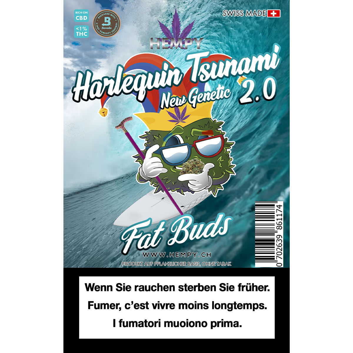 Hempy Harlequin Tsunami Indoor Fat Buds 2.0 New Genetic 12g