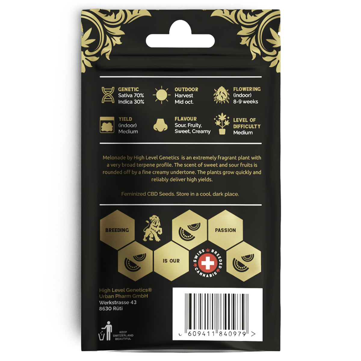 High Level Genetics Seeds Melonade 3pcs fem