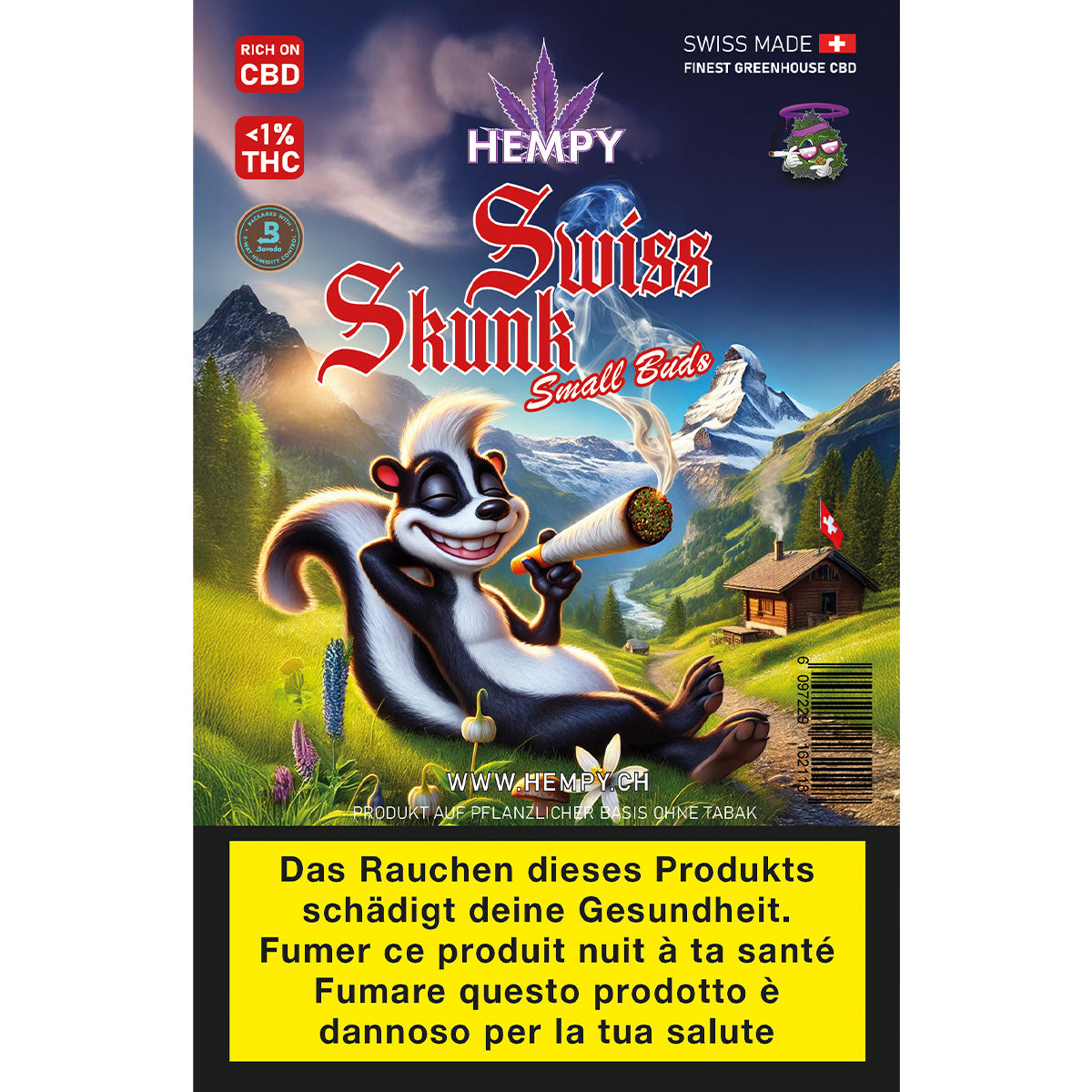 Hempy Swiss Skunk Green House Small Buds 33g